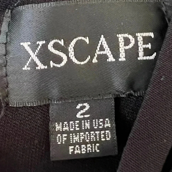 XSCAPE GEORGIA LONG BEADED SLEEVE STRETCH KNIT GOWN - Picture 10 of 13